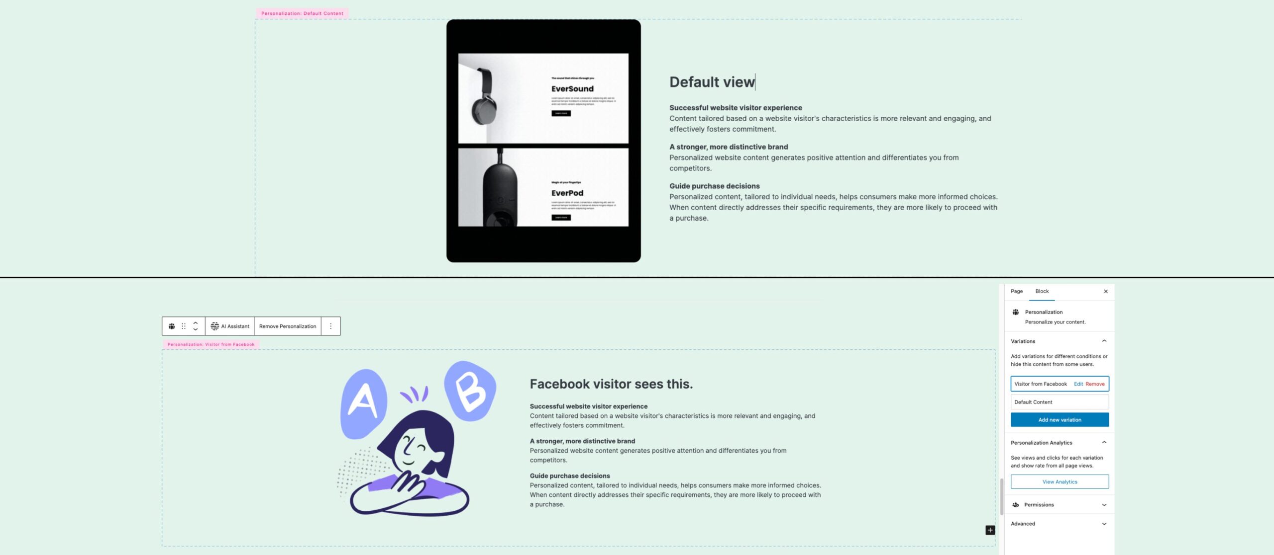 <mark style="background-color:rgba(0, 0, 0, 0)" class="has-inline-color has-forest-color">3.</mark> <strong>Create your personalized content</strong>